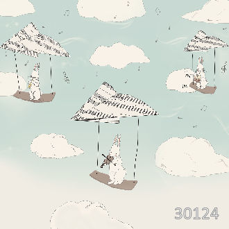 Кролики на бумажных самолетиках