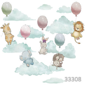 На воздушных шариках