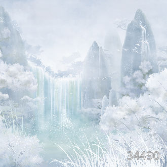 Водопад в лесу