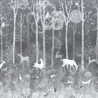 Олени в лесу