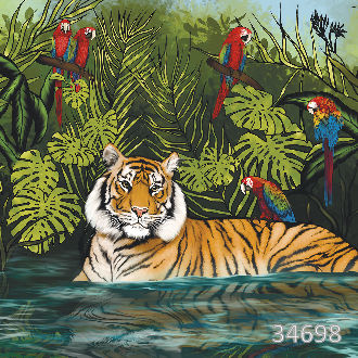 Тигр в водоеме